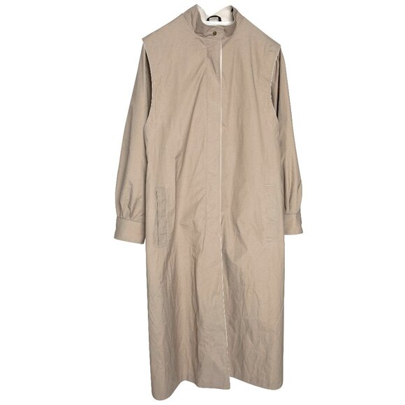 Master-Coat (Finland) Waxed Poplin Shoulder Overlay Trench Coat : L - Picture 1 of 4
